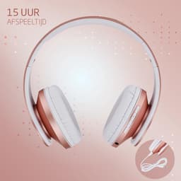 PowerLocus P2 draadloze Over-Ear Koptelefoon Inklapbaar koptelefoon voor kinderen - veilig volume van 85 dB - Bluetooth Hoofdtelefoon - Met microfoon — thumbnail 10