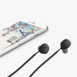 kwmobile Strap Compatible with Sony WF-C700N - Silicone Cord Holder for Wireless Earphones - Black — thumbnail 4