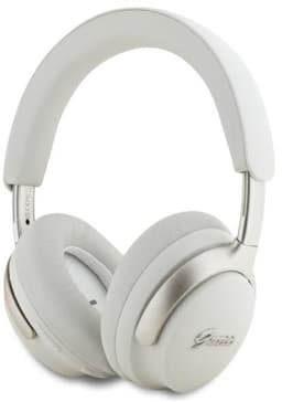 Guess Bluetooth ANC Headphones Metal Script Logo - Wit/Beige — thumbnail 1
