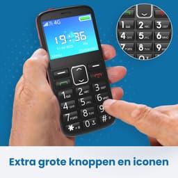 Senzo Senioren Telefoon - 4G - SOS-knop - GSM - Senioren Mobiele Telefoon - Simlockvrij - Incl. Simkaart - Nederlandstalig — thumbnail 4