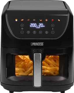 Princess 182257 SlimFry Airfryer - 8 L capaciteit - Doorzichtig kijkvenster - Digitaal touchscreen - 8 voorgeprogrammeerde instellingen - Compact design - 2000 W — thumbnail 2