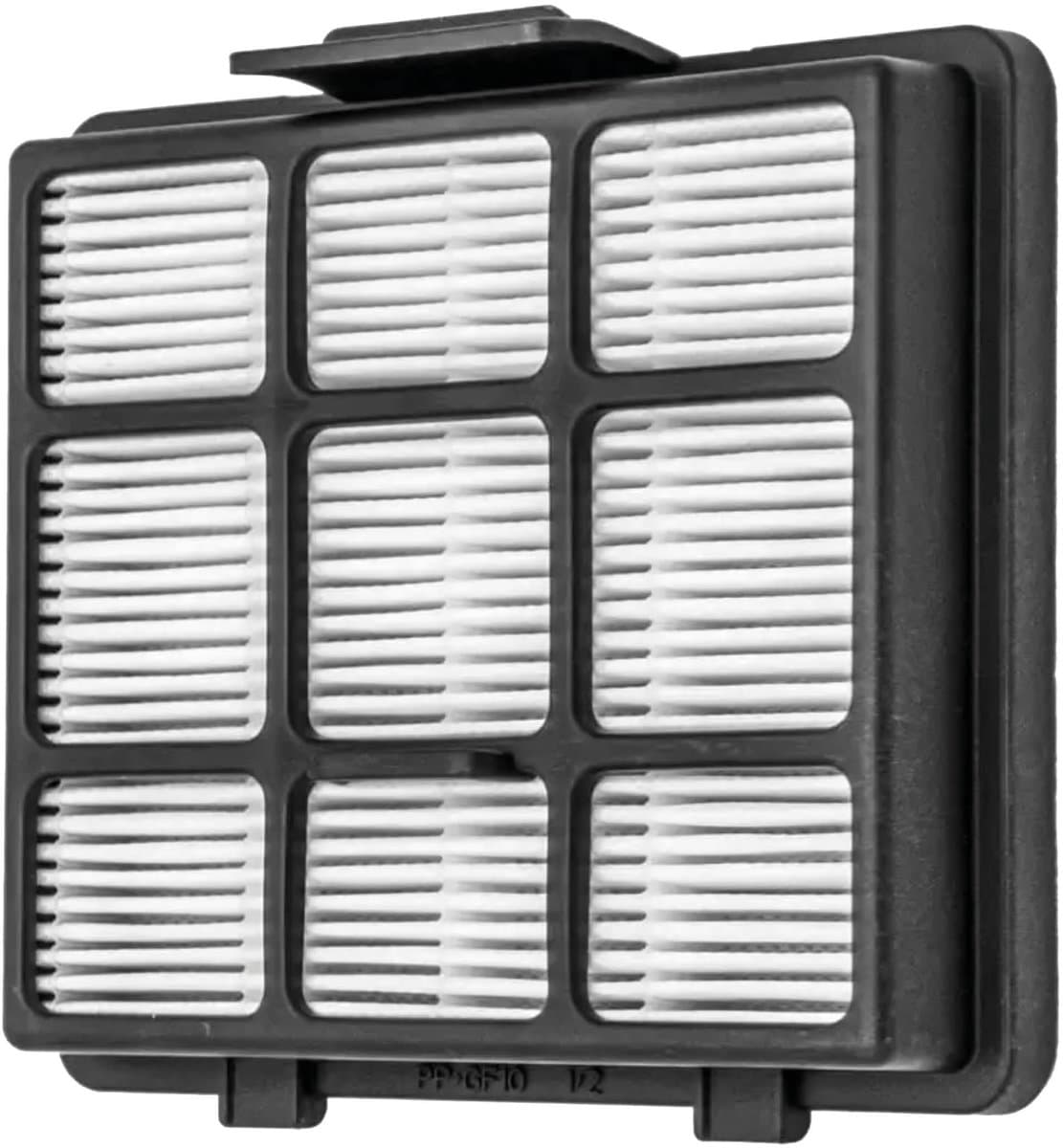 Multaparts® stofzuigerfilter met lamellen en schuim 121 x 107 x 28 mm | Geschikt voor diverse merken als Inventum, Princess, Quigg, Sencor, Tomado en Zelmer | Alternatief voor Inventum 21200900120, 21200900010 — afbeelding 1