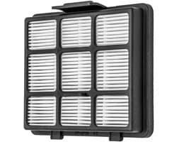 Multaparts® stofzuigerfilter met lamellen en schuim 121 x 107 x 28 mm | Geschikt voor diverse merken als Inventum, Princess, Quigg, Sencor, Tomado en Zelmer | Alternatief voor Inventum 21200900120, 21200900010