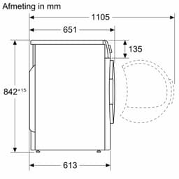Bosch WQB246CPNL - Serie 8 - Wasdroger - Warmtepompdroger - Zelfreinigende condensor - Blijvend energiezuinig - Zeer stil- 9 kg - Droogt zoals jij wilt met Auto Dry - Wit — thumbnail 10
