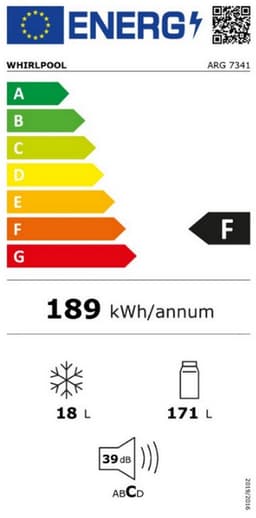 koelkast 1 geïntegreerde schuifdeur 54cm 189l v - whirlpool - arg7341 — thumbnail 5