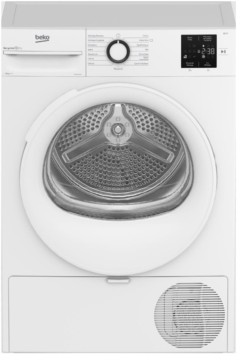 BEKO D3H18301W 8KG WARMTEPOMPDROGER — afbeelding 1