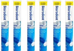 Steradent Reinigingstabletten - Active Plus 6 x 30 Tabletten — thumbnail 1