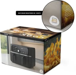 Dubbele Airfryer XXL 9L - 2×4.5L - 3200W - 11 Programma’s - Smart Finish & Match Cook - 60–200°C Instelbaar - PFAS-vrij - Vaatwasserbestendige Manden - COOK-IT — thumbnail 11