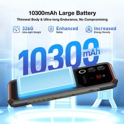 DOOGEE Blade10 Max Onbreekbare Mobiele Telefoon Android 15 Batterij 10300mAh 90Hz 6.56"HD 32GB + 256GB 50MP Camera,Zilver — thumbnail 6