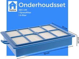 Kleanburg® - Geschikt voor AEG & Electrolux - Filter set van 2 stuks - S-Filter en Cascade - LX9 - PC91 — thumbnail 3