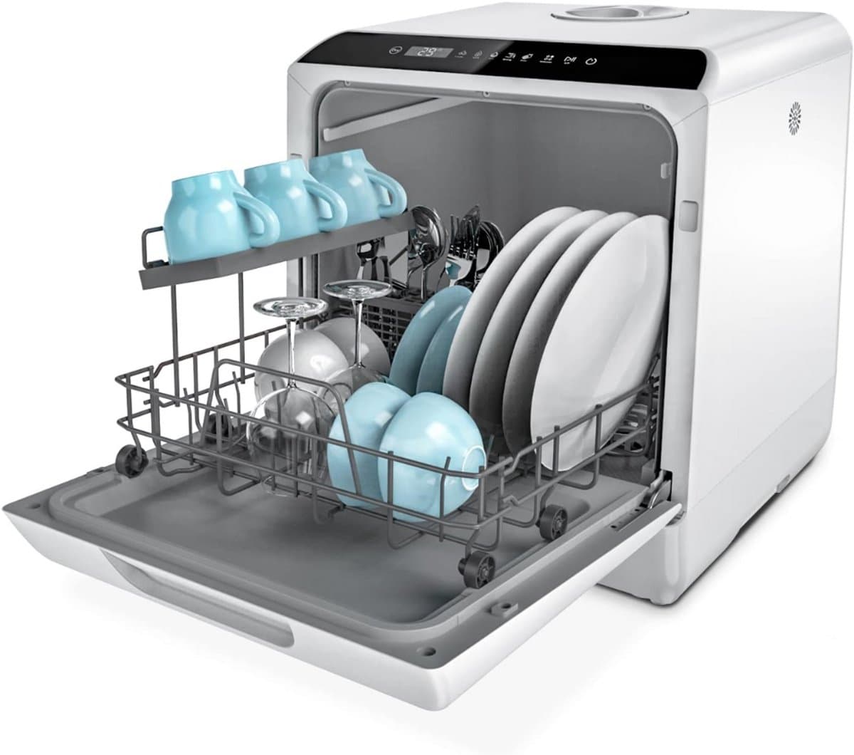 ZRSS® Mini vaatwasser - Kleine afwasmachine - 5 programma's — afbeelding 1