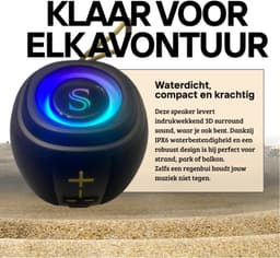 Draagbare Outdoor Bluetooth Speaker – Blue Tooth 5.4 - IPX6 Waterdicht - lichtgewicht- 3D Surround sound — thumbnail 2
