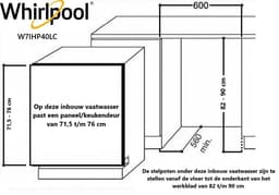 Whirlpool | W7IHP40LC | inbouw vaatwasser | Besteklade | Automatische deuropening - Zeer stille machine met 40 dB(A)! — thumbnail 2