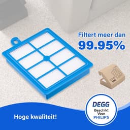 DEGG® - HEPA 13 Filter - Geschikt voor Philips, AEG en Electrolux - Vervangt FC8038 - Stofzuiger filter - 1 STUK(S) — thumbnail 3