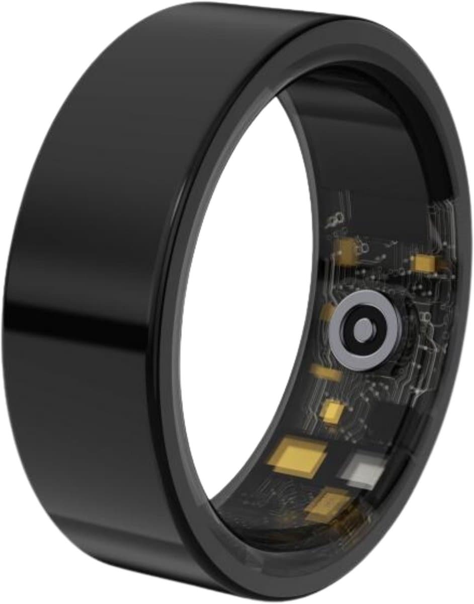Lacardia Smart ring - Slimme ring - Zwart - Maat 11 - Beschikbaar voor android en IOS - Eigen app - Unisex voor Dames & Heren — afbeelding 1
