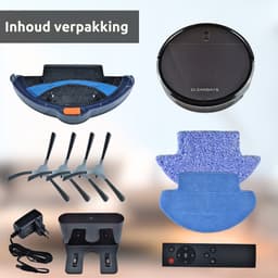 CleanDays D2-007 Robotstofzuiger met Dweilfunctie - Laadstation - 3-in-1 – Stil – 2000Pa – Huisdieren – App + Afstandsbediening — thumbnail 8