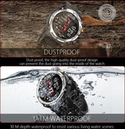 WizBay Premium Select® Smartwatch 1.39 inch - Bluetooth Bellen - Hartslag en Zuurstofmeting - Slaapmonitor - Sportmodi - AI Voice - IP67 - Mat Grijze RVS Kast - Zwarte TPU Band — thumbnail 18