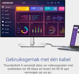 Dell UltraSharp U2724DE - QHD IPS-Black Monitor - 98% DCI-P3 - RJ45 - Thunderbolt 4 - 120hz - 27 inch — thumbnail 17