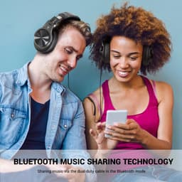 OneOdio Fusion A70 Zwart – Draadloze Over-Ear Koptelefoon – DJ & Studio – Hi-Res Audio — thumbnail 6