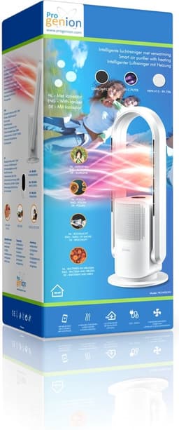 Progenion PR-040IUVH Smart luchtreiniger - Cool + HOT. UV-C en Ionisator - Ventilator - Staand - Met Afstandsbediening en APP - Verkoeling - Verwarming. Air Purifier — thumbnail 5
