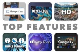 32 inch HD LED TV met Google HDMI, USB en Resolutie 1366 x 768 — thumbnail 2