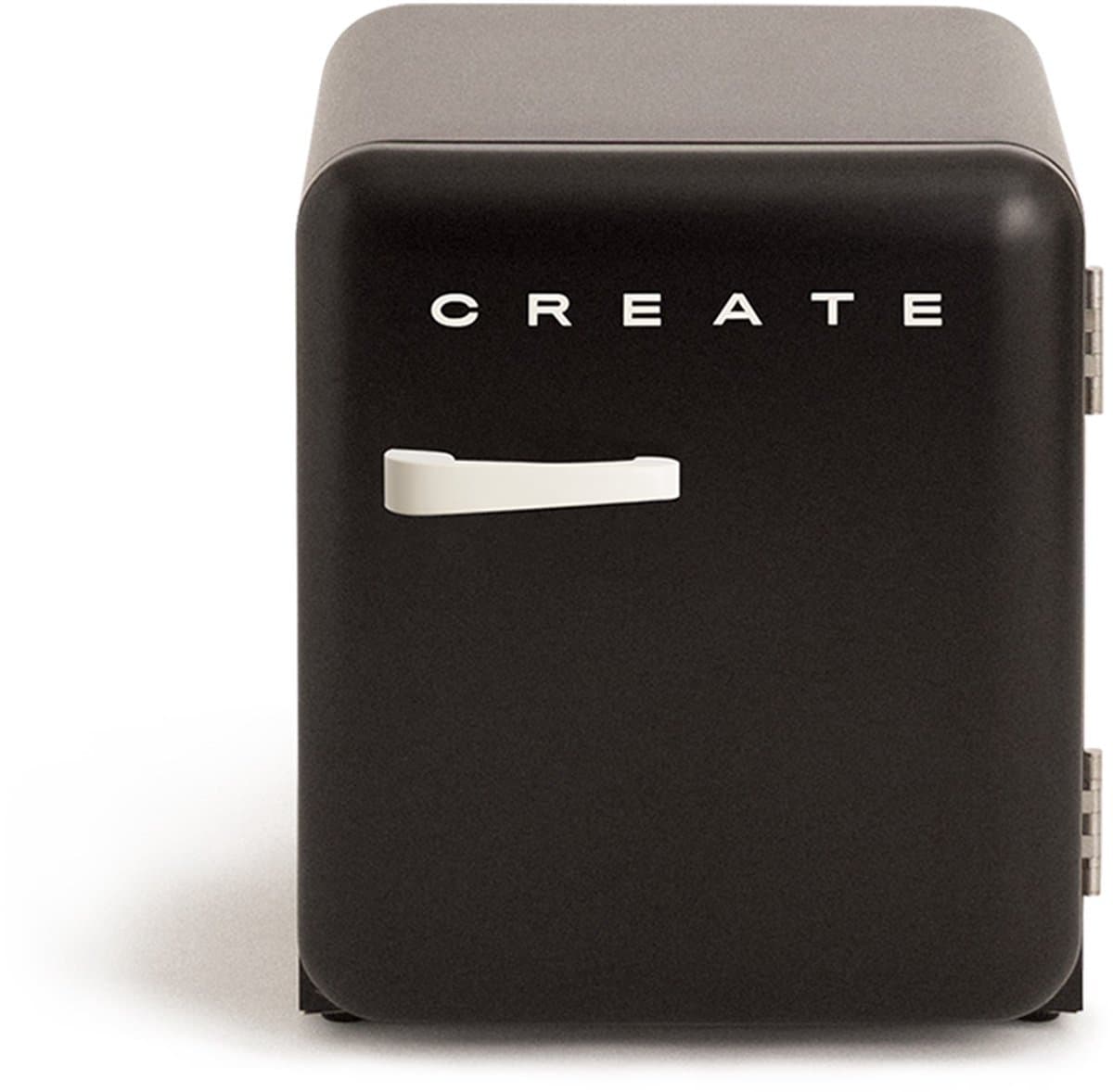 CREATE - Koelkast in retrostijl - Zwart - Handvat Gebroken wit - FRIDGE RETRO 48L — afbeelding 1