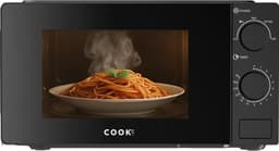 COOK-IT Vrijstaande Magnetron - 20L - 5 Verwarmingsstanden - Microgolfoven - Microwave - Zwart — thumbnail 1