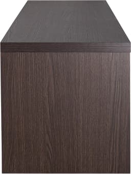 TV-kast 120 cm met louverdeur - modern TV-meubel voor 55 inch - donkerbruin — thumbnail 3