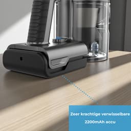 Innova® PowerVac Steelstofzuiger Draadloos - 500 Air Watts - met 4 verschillende opzetstukken - Draadloze Stofzuiger - Zonder zak op accu - Vacuum Cleaner — thumbnail 6