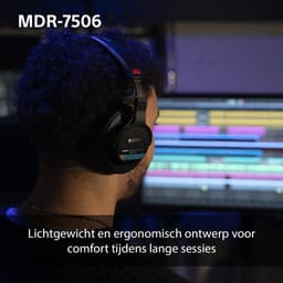 Sony MDR-7506 - Studio koptelefoon met gesloten achterkant - Zwart — thumbnail 13