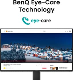 BenQ Monitor 24 inch GW2491 - IPS Beeldscherm Computer - 1080p - FHD - 100Hz - Eye-CareU - Full HD Scherm- 99% sRGB - Low Blue Light Plus — thumbnail 7