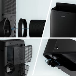 Auronic Mobiele Airco - 12.000 BTU - 4-in-1 - Airconditioning met 2 Raamafdichtingskits - Ventilator - Ontvochtiger - Tot 35m² - Zwart — thumbnail 10