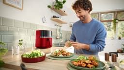 Bosch MAF462R0 Airfryer - Serie 4 - 6,1L - Ontdooifunctie - Dual heating - Warmhoudfunctie - 7 programma's - Tot 4 personen - Dieprood — thumbnail 12