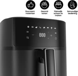 Dewelling XL 6,5 L Airfryer 625A – 1700 W heteluchtfriteuse met metalen binnenruimte, 8 programma’s en touchscreen– eenvoudig te reinigen — thumbnail 13