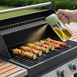 Flow Goods 2-in-1 Olijfolie Sprayer – Groen - Olijfolie Fles met Giet- en Sprayfunctie - Navulbaar Olie Glas – 470 ML – Cooking Spray - BBQ Accesoires – Airfryer — thumbnail 6