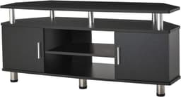 Moderne Tv-bank met Multi-opslag en Gelaagd Ontwerp - 120x40x52cm Zwart Chroom — thumbnail 1