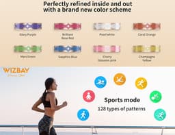 WizBay Premium Select® Bohemian Smart Ring - Mars Green - Hartslag, Slaap en Zuurstofmeting - Activiteitstracker - Maat 7 — thumbnail 9