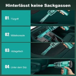 Draadloze handstofzuiger, draadloze autostofzuiger, mini-autostofzuiger, 2-in-1 handstofzuiger — thumbnail 3