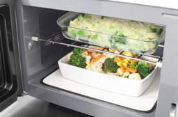 Design magnetron met keramische bodem en grillfunctie - 20 liter, koken op 2 niveaus — thumbnail 3