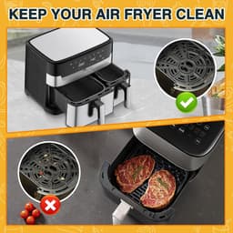 28 stuks Airfryer-accessoires, accessoireset Geschikt voor Philips Dual Basket Airfryer 3000/5000 serie (6 l/3 l), Dual Easy 5,2 l/3,1 l, siliconen vormen, grillrooster, bakvorm, keuken — thumbnail 3