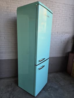 Helvetia Retro Koel-vriescombinatie HRCBGR300PEV1 - Groen - 300L - Led Verlichting - XL - 192cm Hoog — thumbnail 4