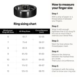 ULTRAHUMAN Ring AIR – Smart Ring | Geen maandabonnement | Bepaal eerst de juiste maat met de Sizing Kit | Slaaptracker - Hartslagmeter - Fitnesstracker – Air Gold – Size 12 — thumbnail 6