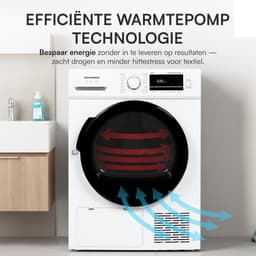 Heinner HHPD-M10G5PBKD++ Warmtepompdroger - 10 kg - 16 Programma’s - Anti-kreuk - LED-display - 5 Jaar Garantie — thumbnail 11