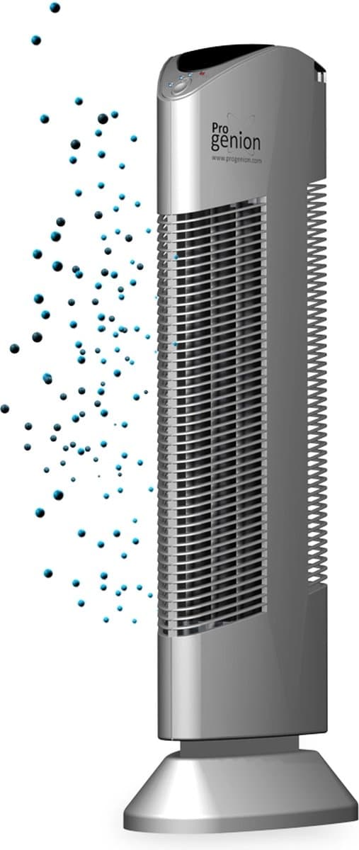 PR-369R Luchtreiniger met ionisator Zilver tot 60M² - Wasbaar filter — afbeelding 1