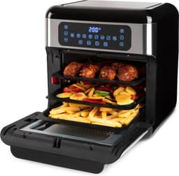 Inventum GF1200HLD Airfryer Oven XXL - 12L - 8 programma's - 80-200 °C - Tot 6 personen - Zwart/RVS — thumbnail 5