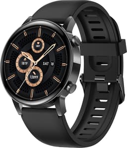Belesy® MIRACLE - Smartwatch Heren - Horloge – Stappenteller – Calorieën - Hartslag – Sporten - Belfunctie - Je eigen foto als wijzerplaat - Kleurenscherm - Full Touch – Siliconen - Zwart - Moederdag — thumbnail 1
