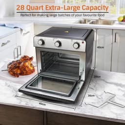 MaxxHome Airfryer - Heteluchtoven - Hete lucht Friteuse - Bakoven met Hete lucht - Grillfunctie - 28L - 1600W — thumbnail 7