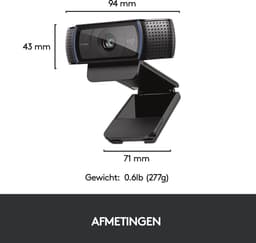 Logitech C920 - HD Pro Webcam - Full HD 1080p - Bedraad - Twee microfoons — thumbnail 14