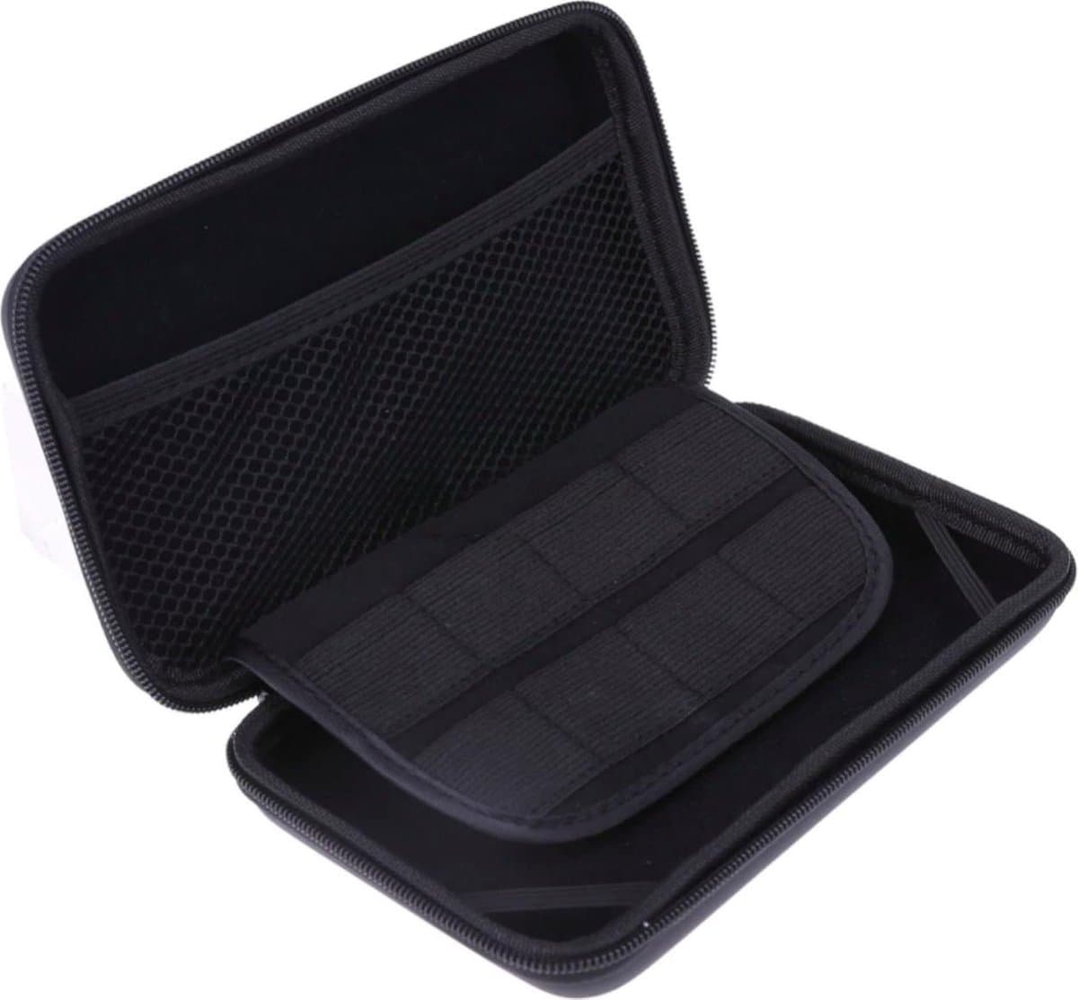 Opberghoes Geschikt voor Nintendo 3DS XL - Beschermhoesje - Case Hard Cover - Beschermende Tas - Waterdicht - Zwart — afbeelding 1