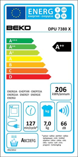 Beko DPU 7380 X - Warmtepompdroger — thumbnail 3